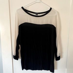 Black and white top